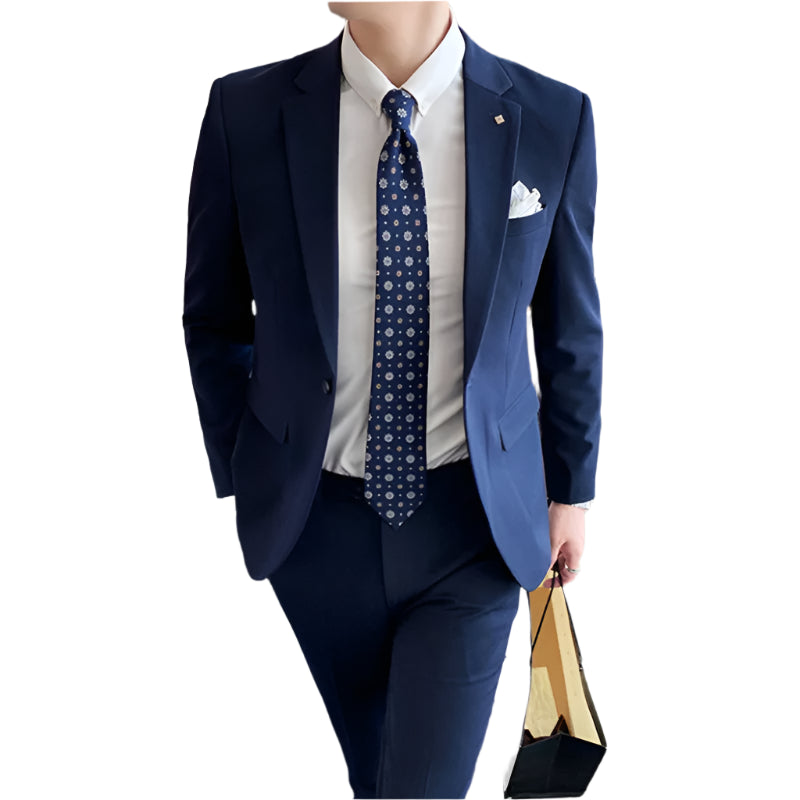 Timeless Suit with Tie Accent