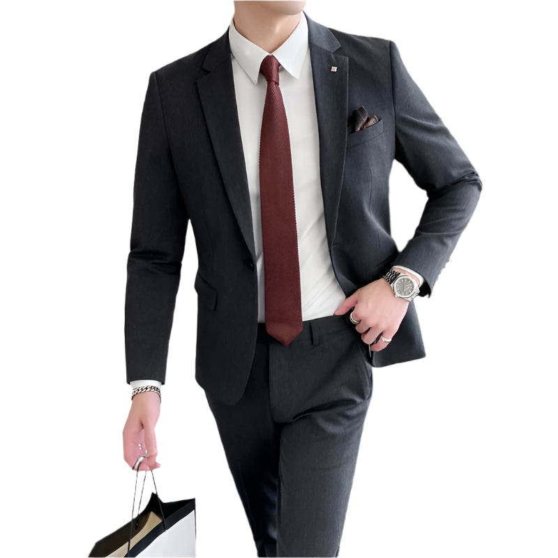 Timeless Suit with Tie Accent